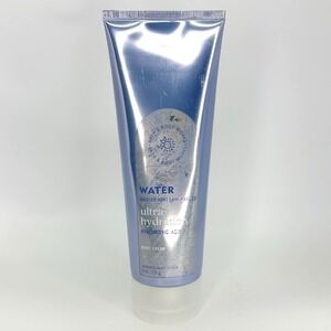 Bath & Body Works Water Ultra Hydration Body Cream Winter Mint 8‎ oz New